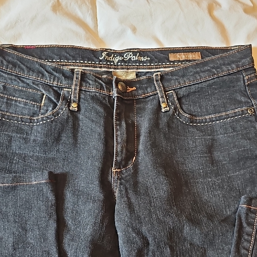 Women's Boot Cut Jeans - Dark Blue